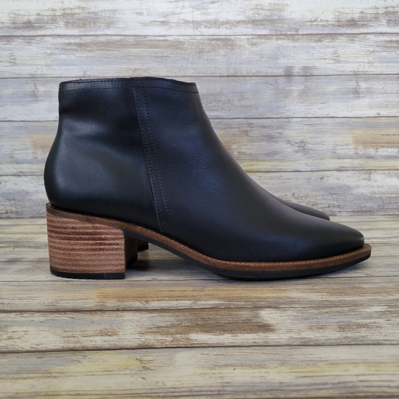 ECCO Sartorelle Womens Water Resistant Zip Up Leather Ankle Boots EU 40/US 9-9.5 - Picture 1 of 11